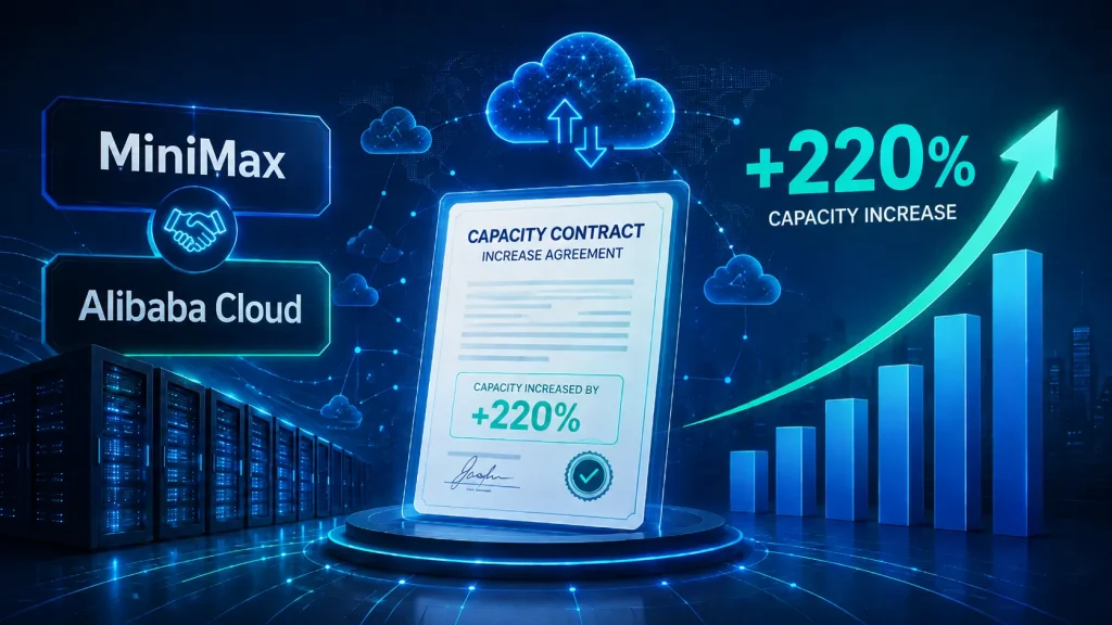 MiniMax Alibaba Cloud؛ افزایش 220 درصدی ظرفیت قرارداد ابری 1 افزایش ۲۲۰ درصدی ظرفیت قرارداد MiniMax Alibaba Cloud