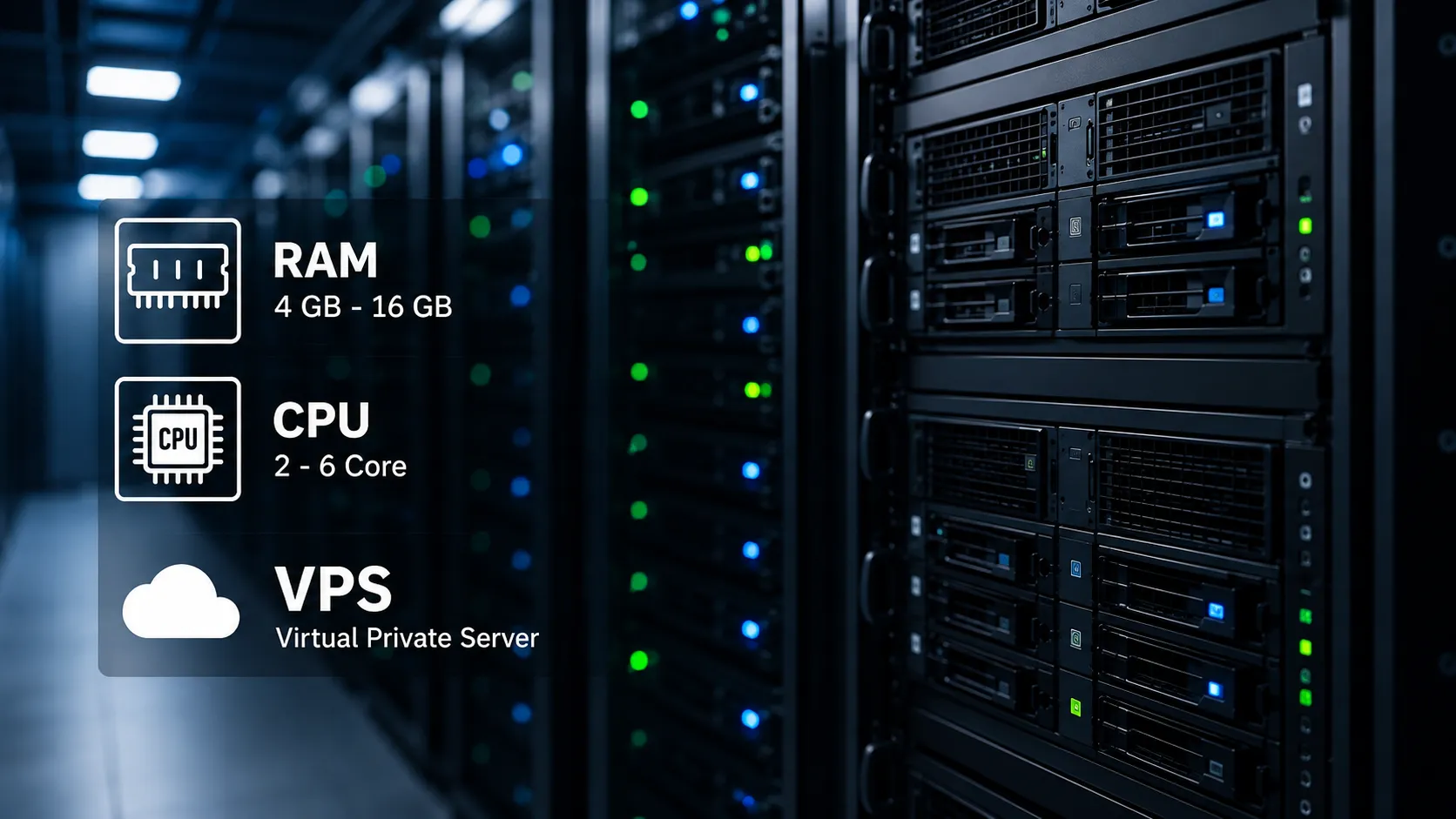انتخاب RAM و CPU مناسب برای VPS