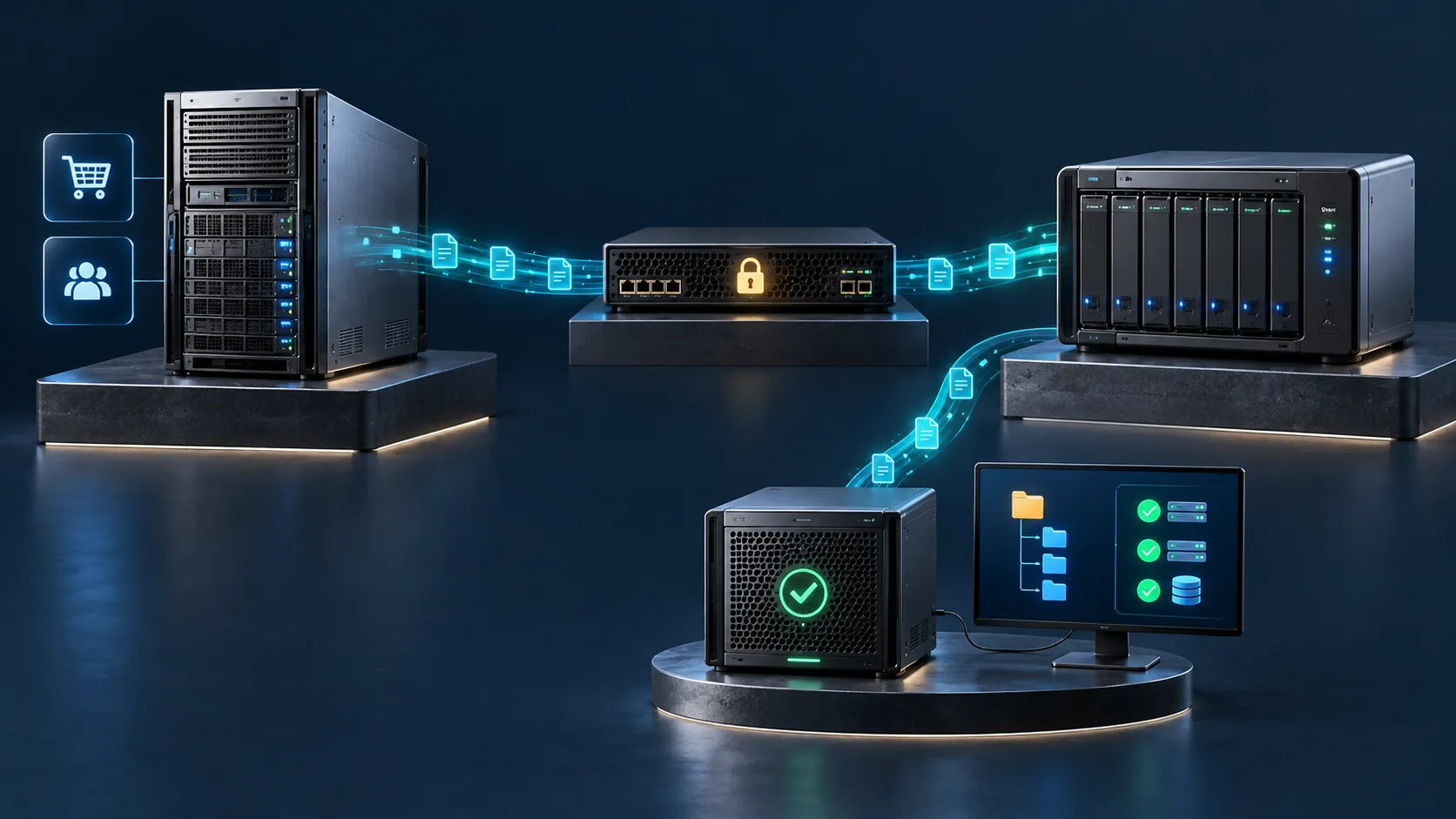 ذخیره‌سازی بکاپ سرور اختصاصی روی NAS مستقل