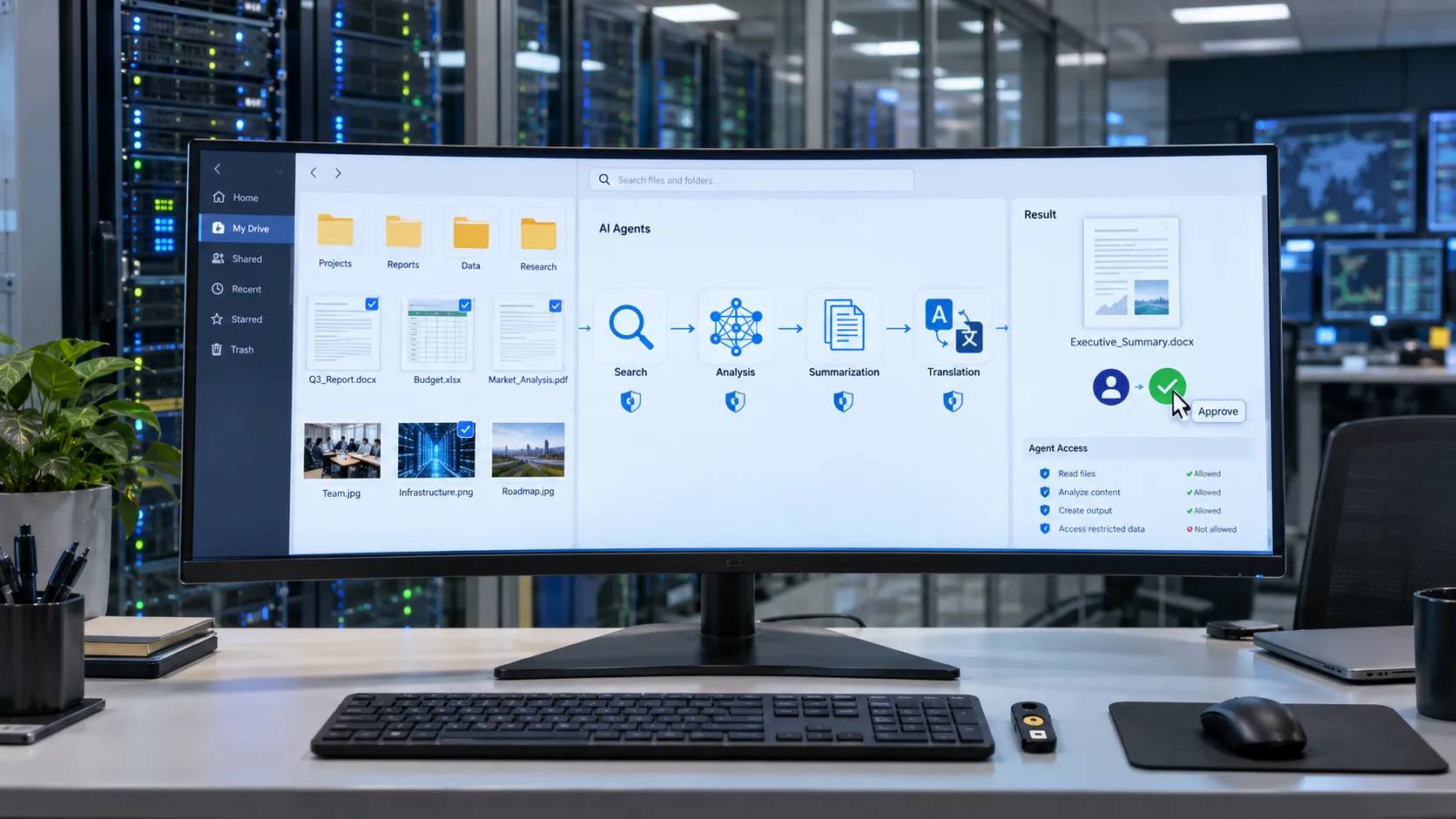 همکاری عامل‌های هوش مصنوعی با فایل‌های فضای ابری ADrive